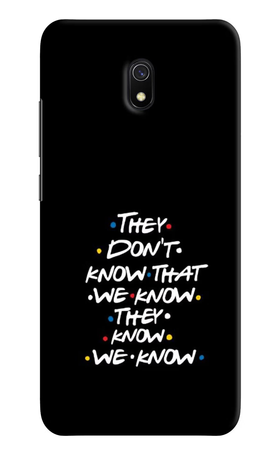 FRIENDS Dialogue Redmi 8A Back Cover, Hard case
