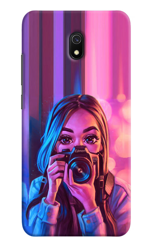 Girl Photographer Redmi 8A Hard Case Back Cover by Casekaro