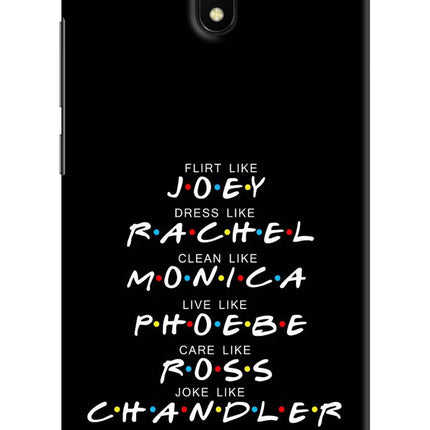 FRIENDS Character Redmi 8A Hard Case Back Cover by Casekaro