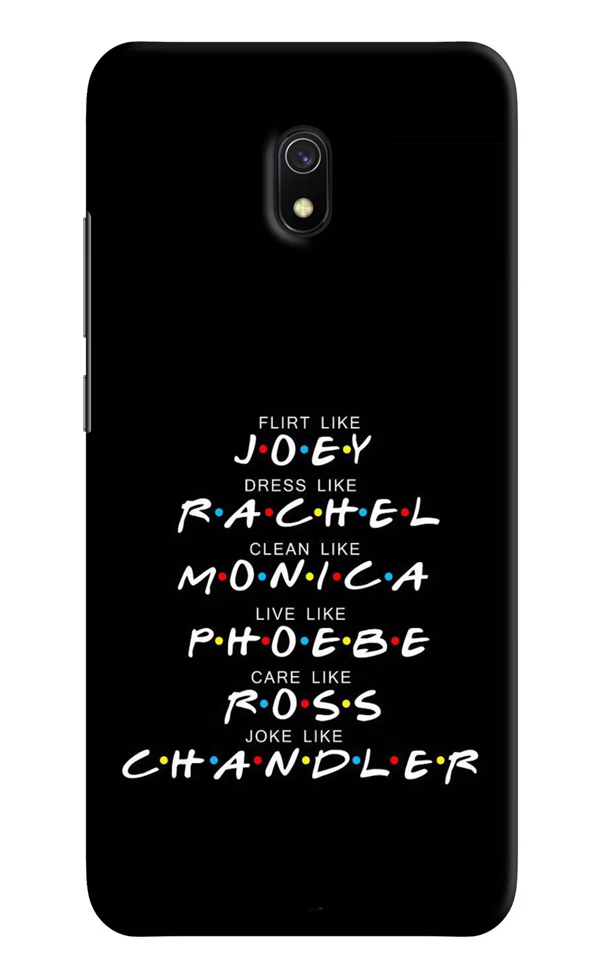 FRIENDS Character Redmi 8A Hard Case Back Cover by Casekaro