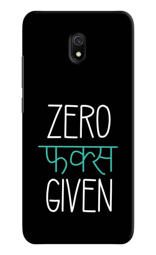 Zero Fucks Given Redmi 8A Hard Case Back Cover by Casekaro
