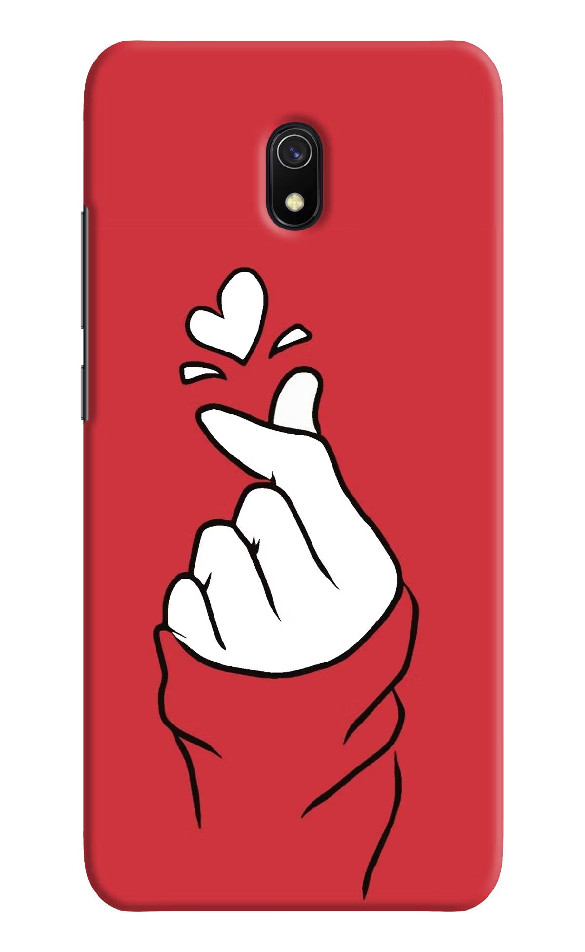 Korean Love Sign Redmi 8A Hard Case Back Cover by Casekaro