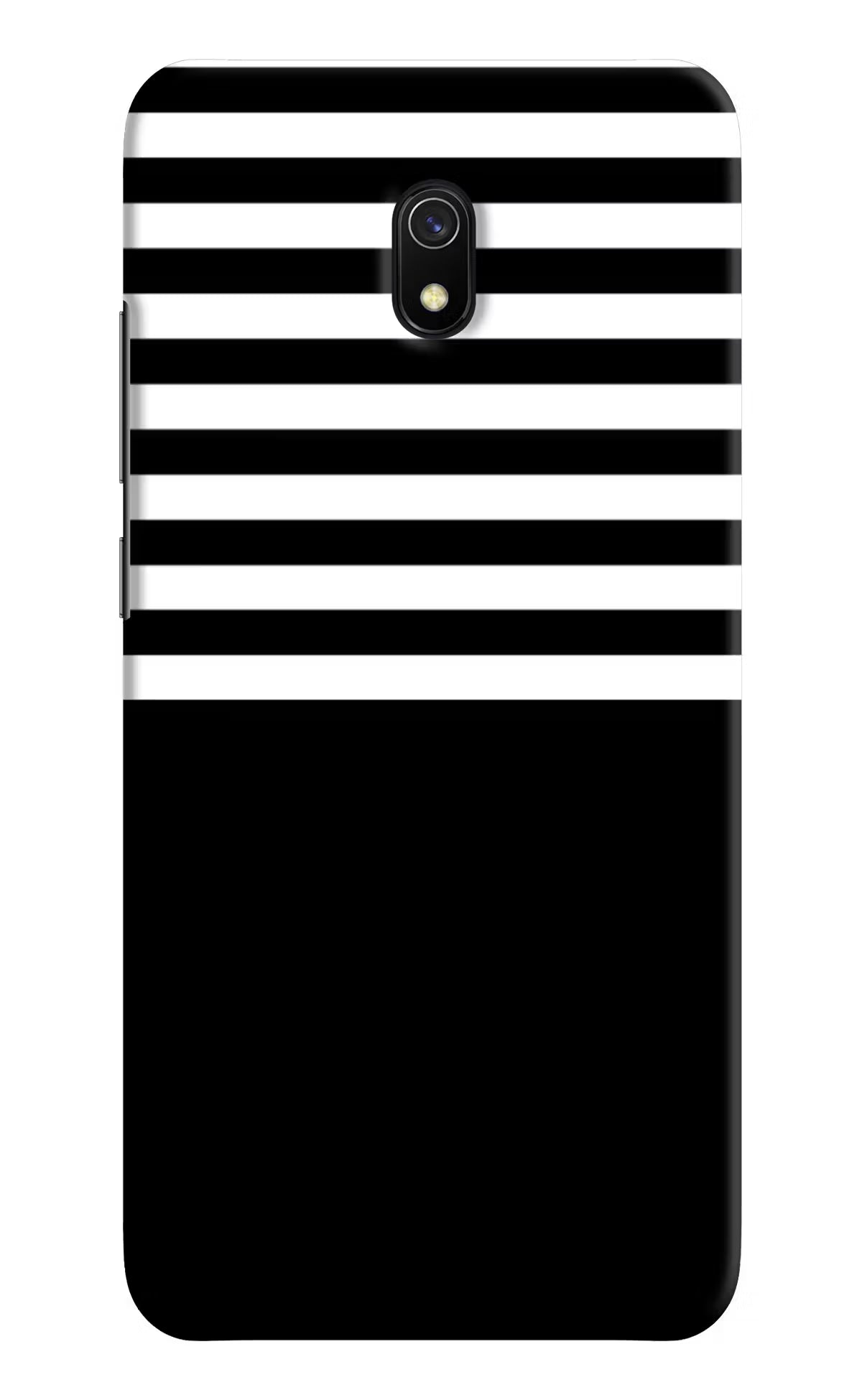 Black and White Print Redmi 8A Hard Case Back Cover by Casekaro