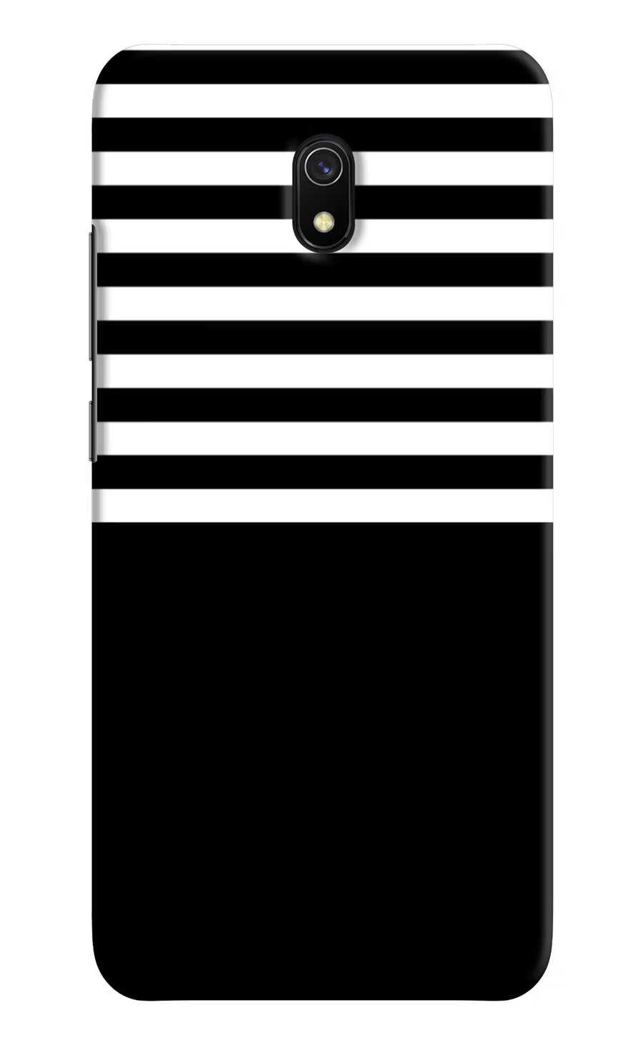 Black and White Print Redmi 8A Back Cover, Hard case