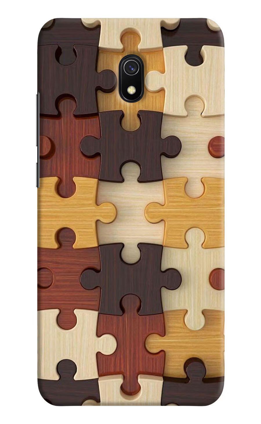 Wooden Puzzle Redmi 8A Back Cover, Hard case