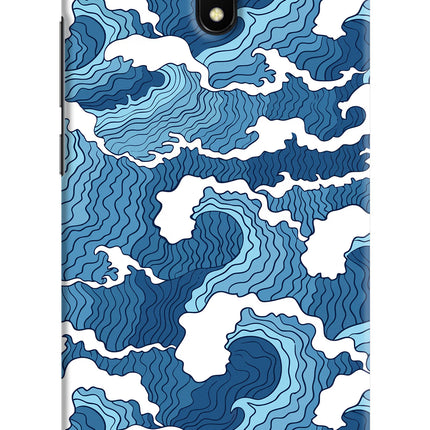 Blue Waves Redmi 8A Hard Case Back Cover by Casekaro