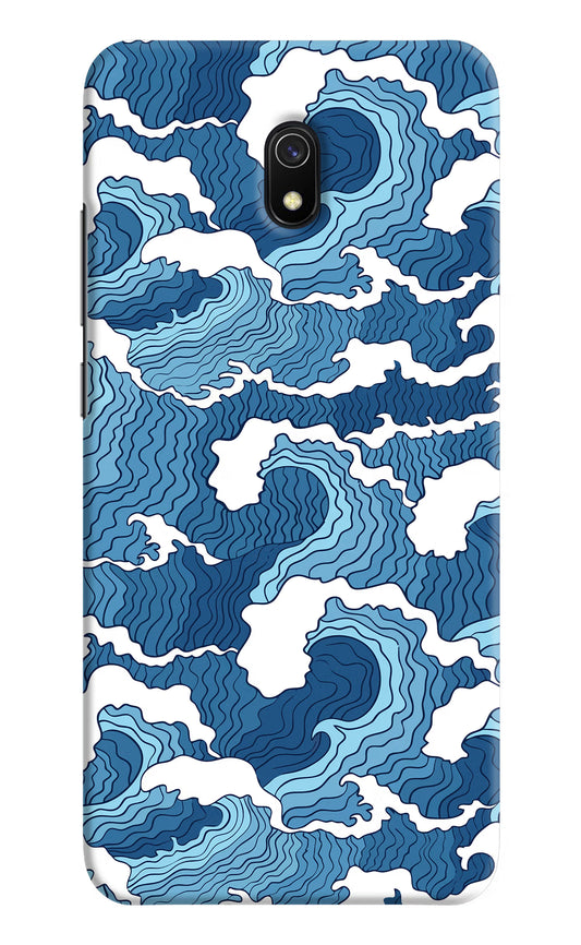 Blue Waves Redmi 8A Hard Case Back Cover by Casekaro