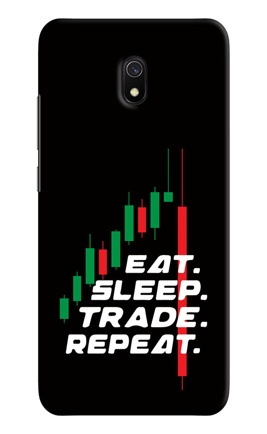 Eat Sleep Trade Repeat Redmi 8A Hard Case Back Cover by Casekaro