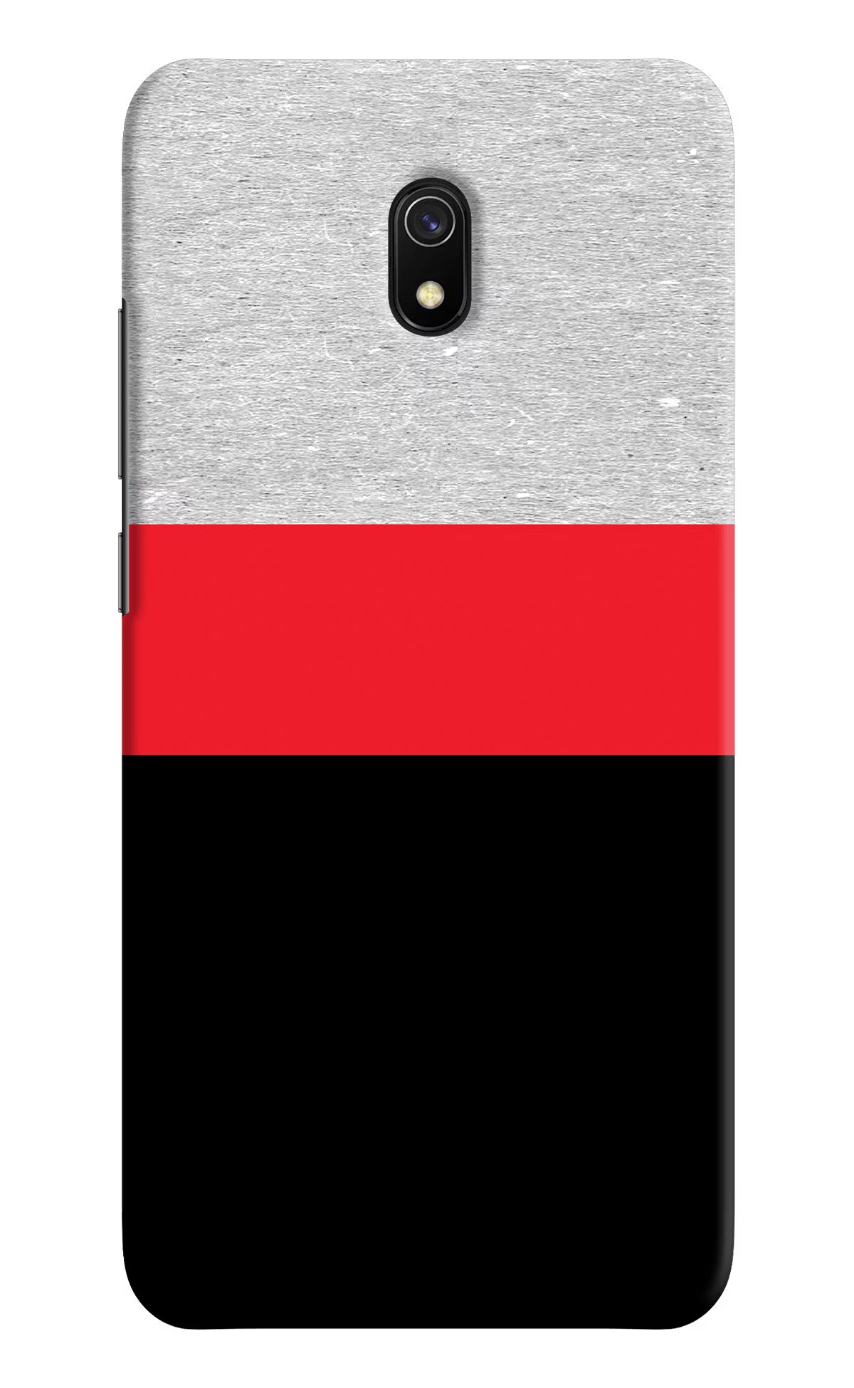 Tri Color Pattern Redmi 8A Hard Case Back Cover by Casekaro