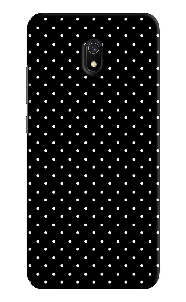 White Dots Redmi 8A Hard Case Back Cover by Casekaro
