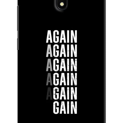 Again Again Gain Redmi 8A Hard Case Back Cover by Casekaro