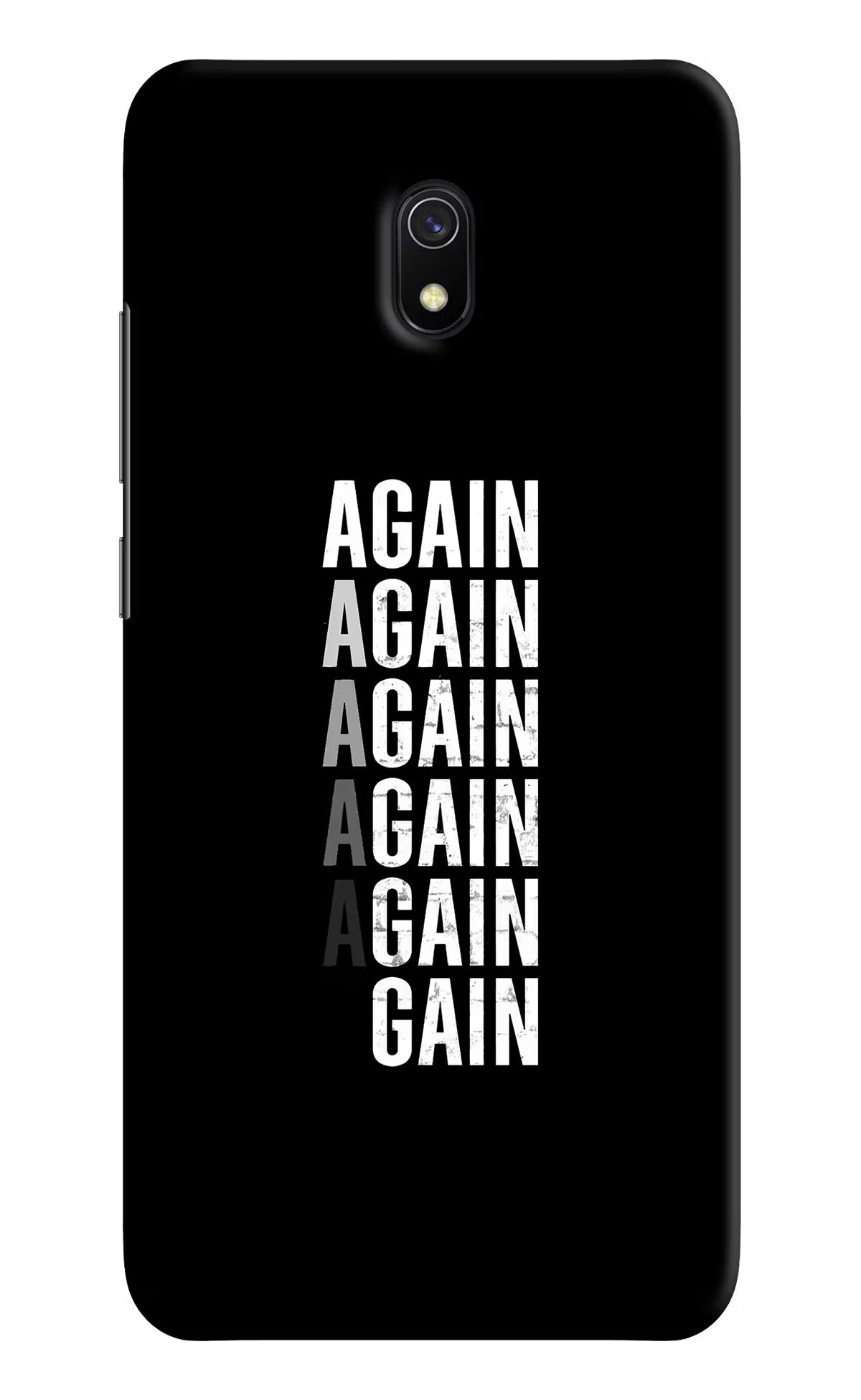 Again Again Gain Redmi 8A Hard Case Back Cover by Casekaro