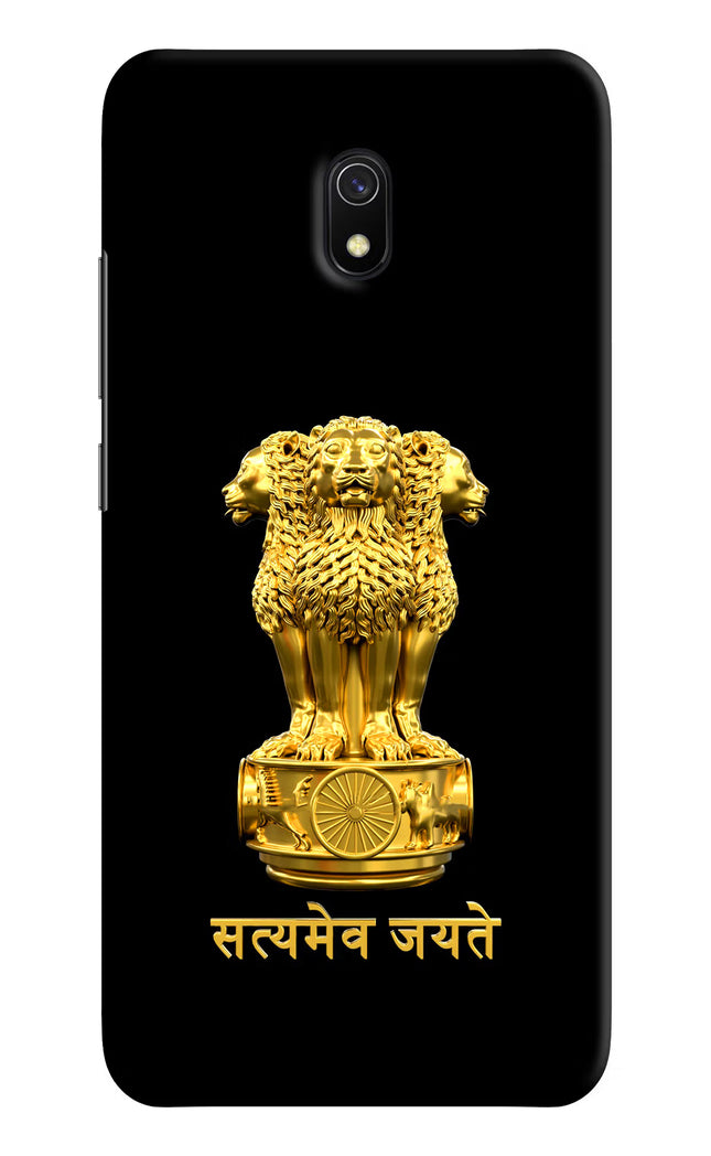 Satyamev Jayate Golden Redmi 8A Hard Case Back Cover by Casekaro