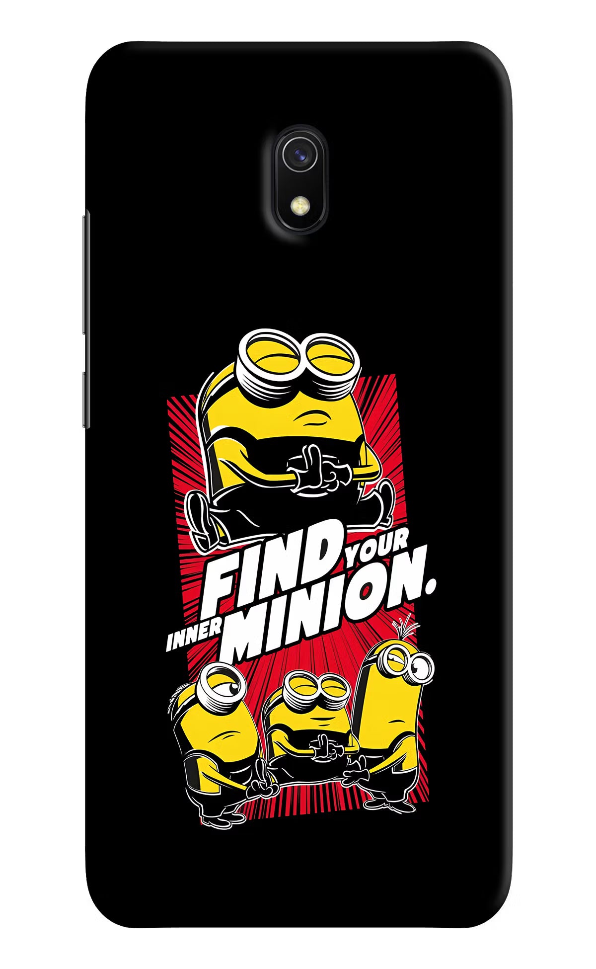 Find your inner Minion Redmi 8A Hard Case Back Cover by Casekaro