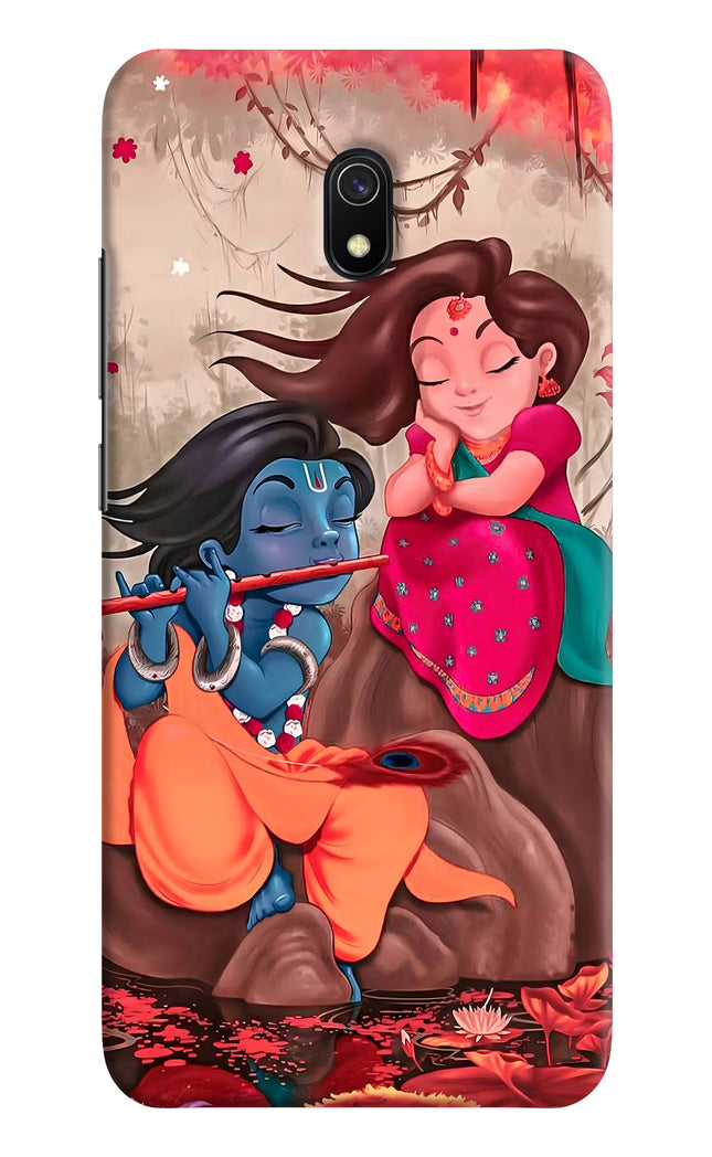 Radhe Krishna Redmi 8A Hard Case Back Cover by Casekaro