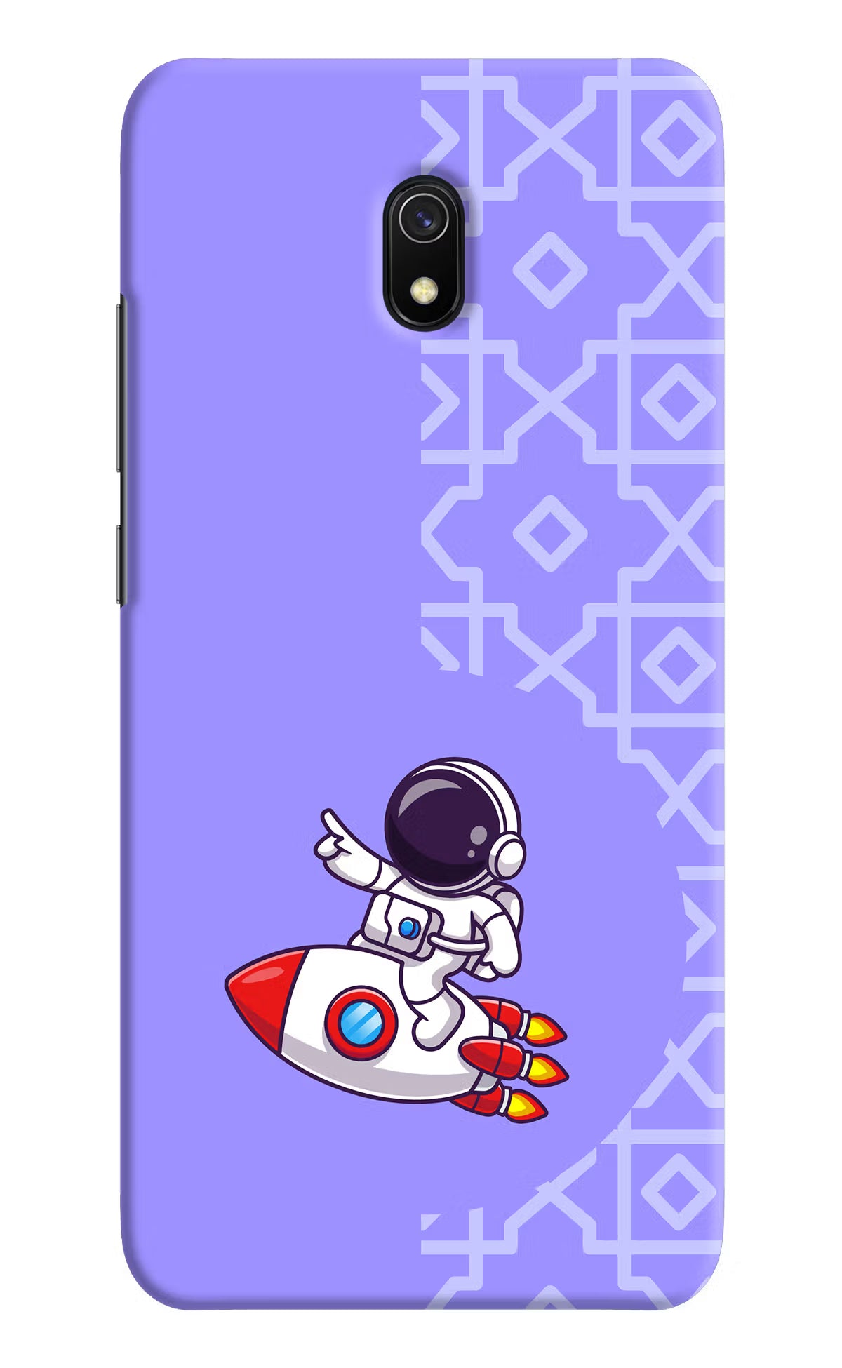 Cute Astronaut Redmi 8A Hard Case Back Cover by Casekaro