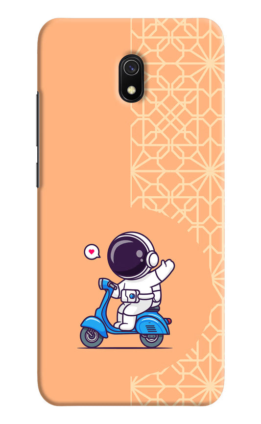 Cute Astronaut Riding Redmi 8A Hard Case Back Cover by Casekaro