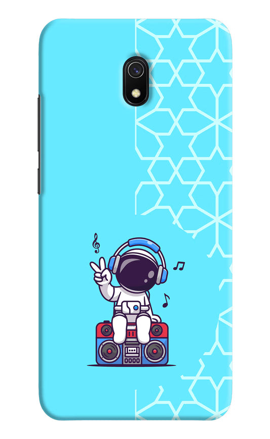 Cute Astronaut Chilling Redmi 8A Hard Case Back Cover by Casekaro