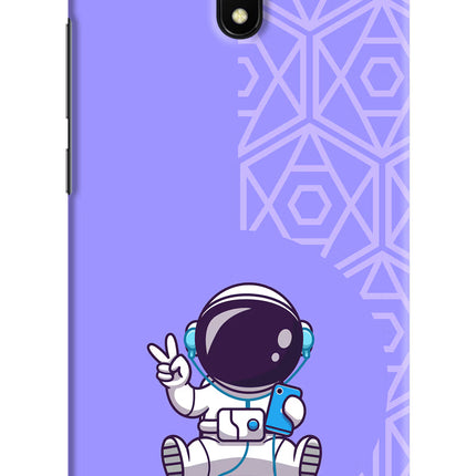 Cute Astronaut Chilling Redmi 8A Hard Case Back Cover by Casekaro