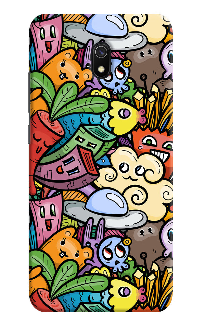 Veggie Doodle Redmi 8A Hard Case Back Cover by Casekaro