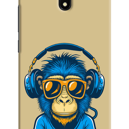Monkey Headphone Redmi 8A Hard Case Back Cover by Casekaro