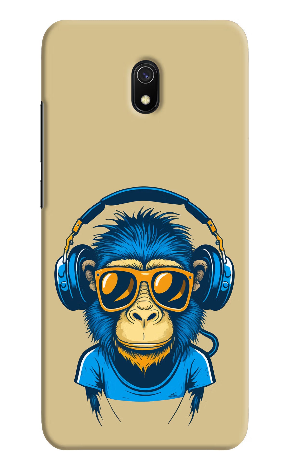 Monkey Headphone Redmi 8A Hard Case Back Cover by Casekaro
