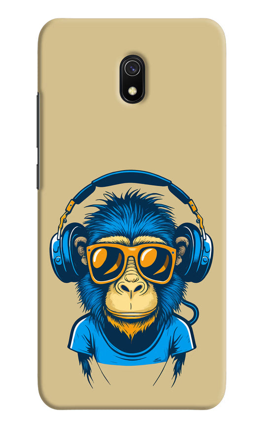 Monkey Headphone Redmi 8A Hard Case Back Cover by Casekaro