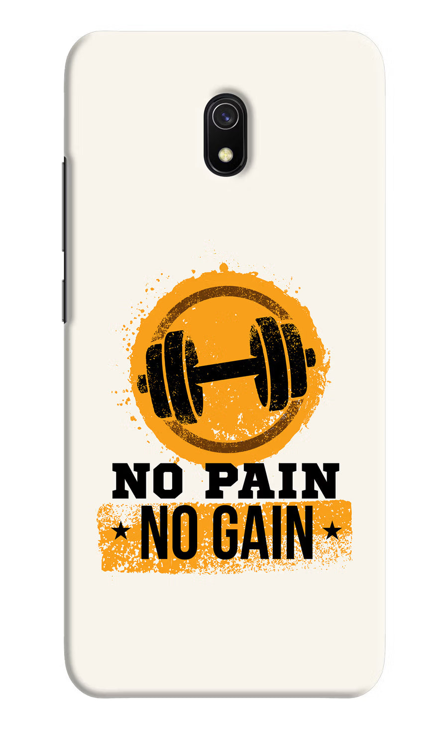No Pain No Gain Redmi 8A Back Cover, Hard case