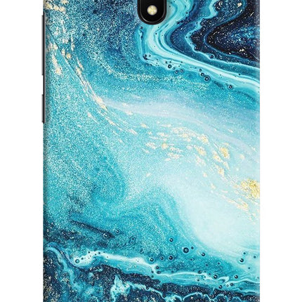 Blue Glitter Marble Redmi 8A Hard Case Back Cover by Casekaro