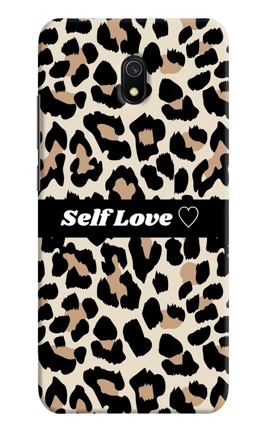 Leopard Print Self Love Redmi 8A Back Cover, Hard case