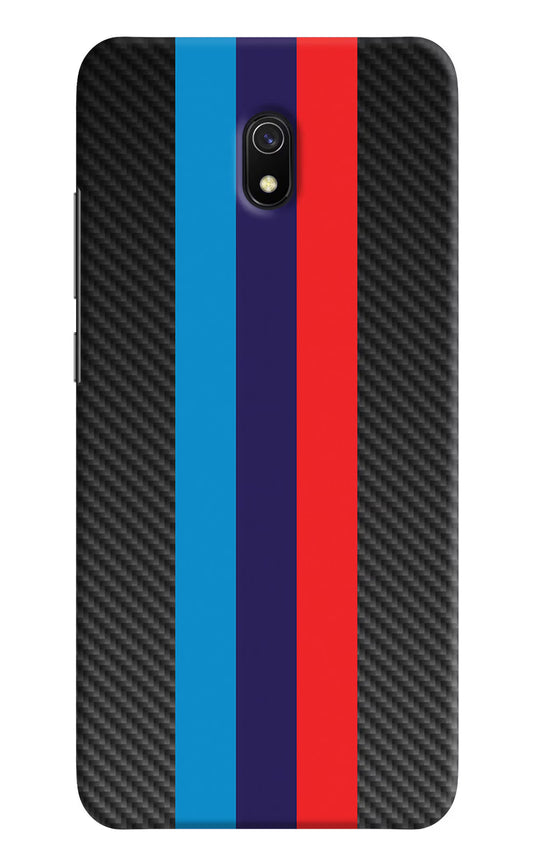 BMW Stripes Pattern Redmi 8A Hard Case Back Cover by Casekaro