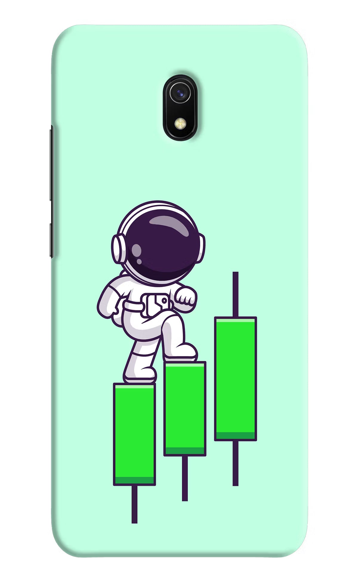 Astronaut Trader Redmi 8A Hard Case Back Cover by Casekaro
