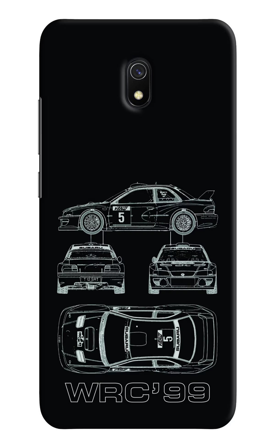 WRC'99 Redmi 8A Back Cover, Hard case