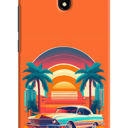 Palm Drive 80s Redmi 8A Hard Case Back Cover by Casekaro