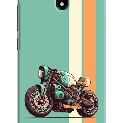 Striped Moto Drift Redmi 8A Hard Case Back Cover by Casekaro