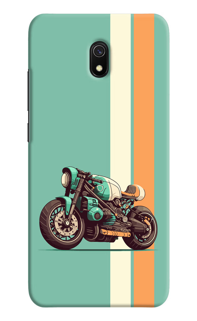 Striped Moto Drift Redmi 8A Hard Case Back Cover by Casekaro