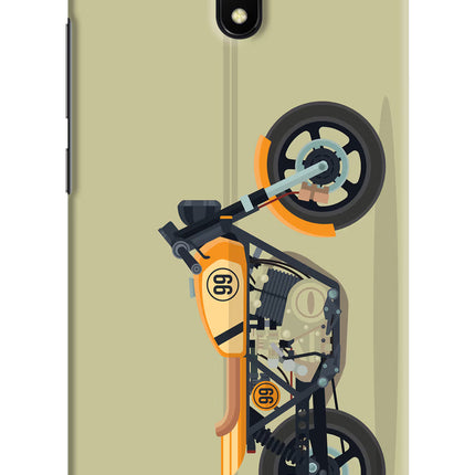 Vertical Speedster Redmi 8A Hard Case Back Cover by Casekaro