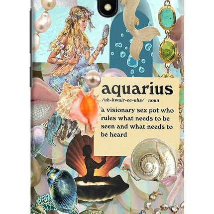 Aquarius Zodiac Redmi 8A Hard Case Back Cover by Casekaro