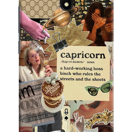 Capricorn Zodiac Redmi 8A Hard Case Back Cover by Casekaro