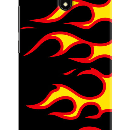 Side Sweep Flames Redmi 8A Hard Case Back Cover by Casekaro