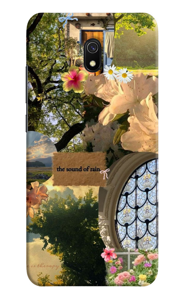 Rain Redmi 8A Hard Case Back Cover by Casekaro