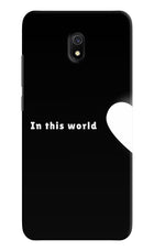 This World Redmi 8A Hard Case Back Cover by Casekaro
