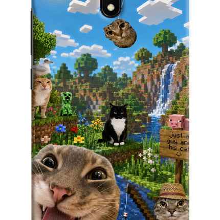 Minecraft Cat Chaos Redmi 8A Hard Case Back Cover by Casekaro