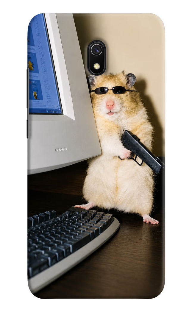 Hacker Hamster Redmi 8A Hard Case Back Cover by Casekaro