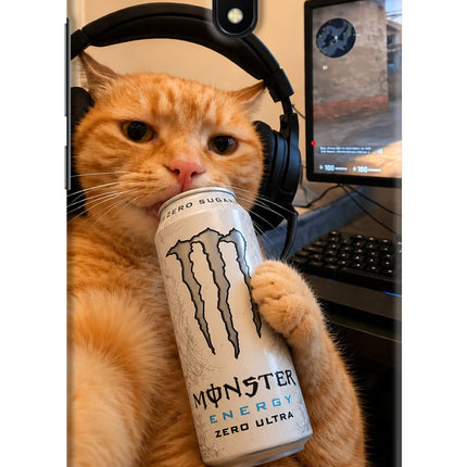 Gamer Cat Energy Redmi 8A Hard Case Back Cover by Casekaro