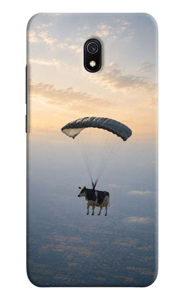 Skydiving Cow Redmi 8A Hard Case Back Cover by Casekaro