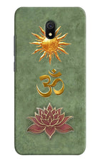 Om & Lotus Redmi 8A Back Cover