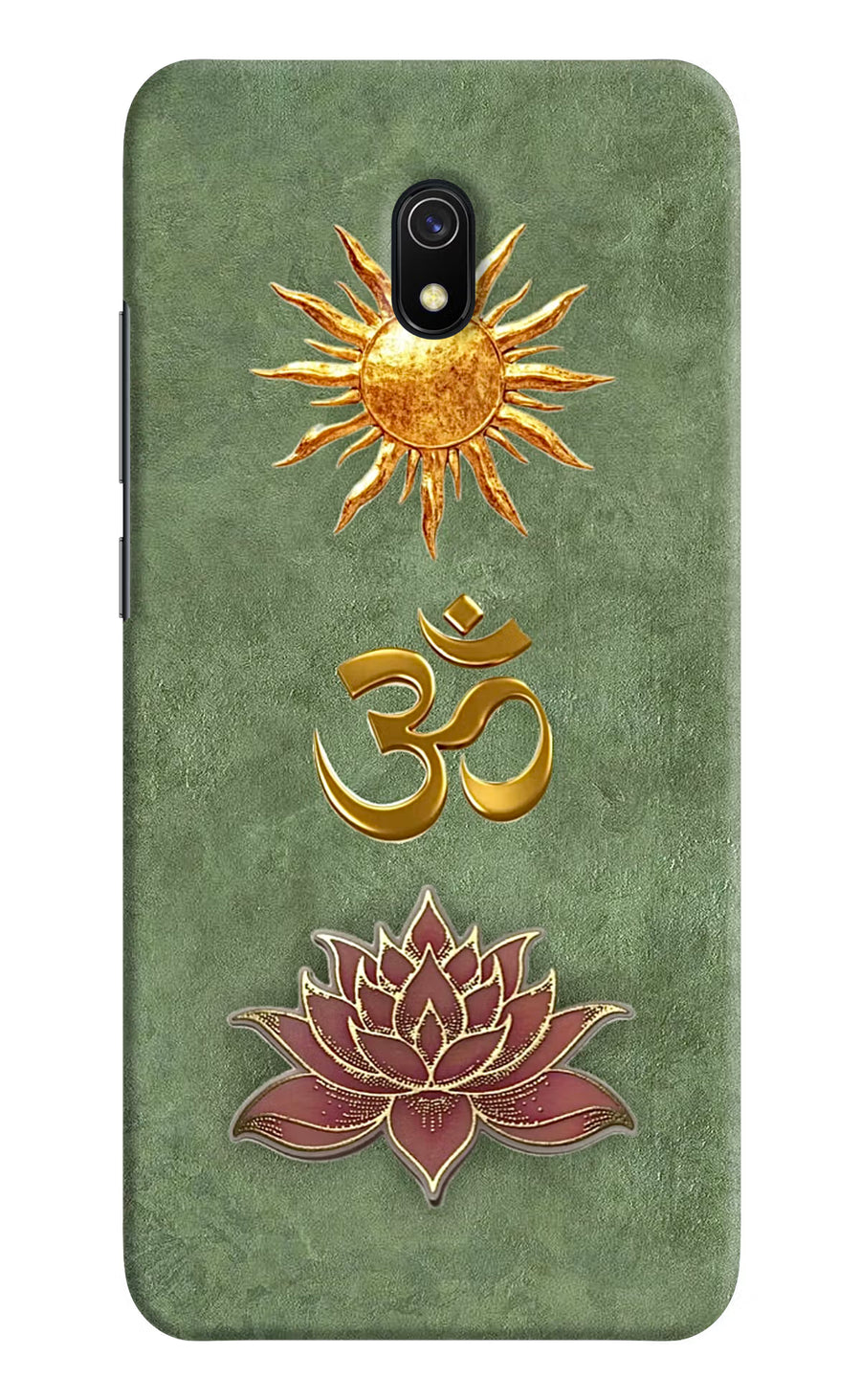 Om & Lotus Redmi 8A Back Cover, Hard case
