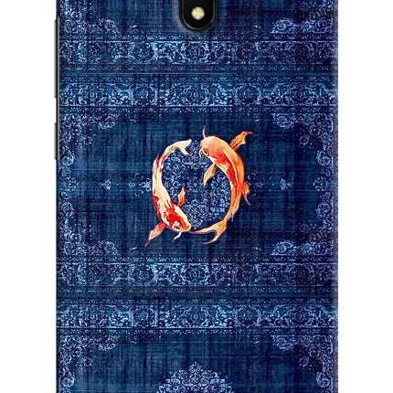 Koi Blue Redmi 8A Hard Case Back Cover by Casekaro