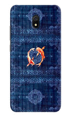 Koi Blue Redmi 8A Hard Case Back Cover by Casekaro